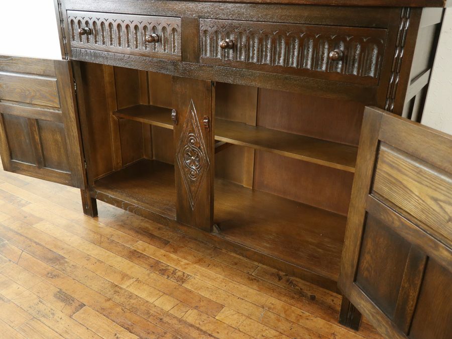 イギリスアンティーク家具カップボード 59691