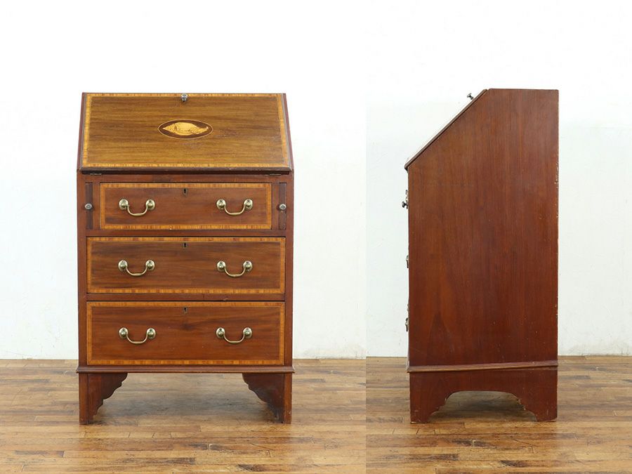 イギリスアンティーク家具ビューロー 59724