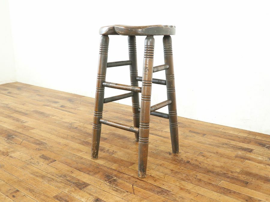 イギリスアンティーク家具ハイスツール 59860a