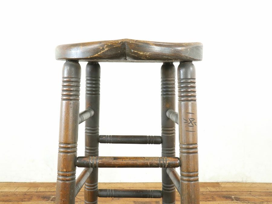 イギリスアンティーク家具ハイスツール 59860a