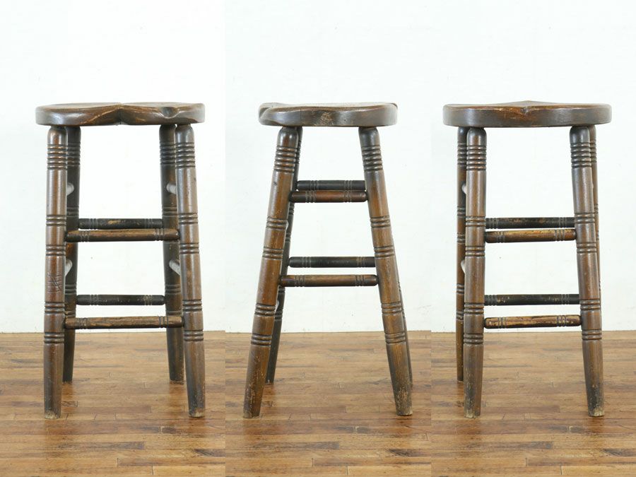 イギリスアンティーク家具ハイスツール 59860b