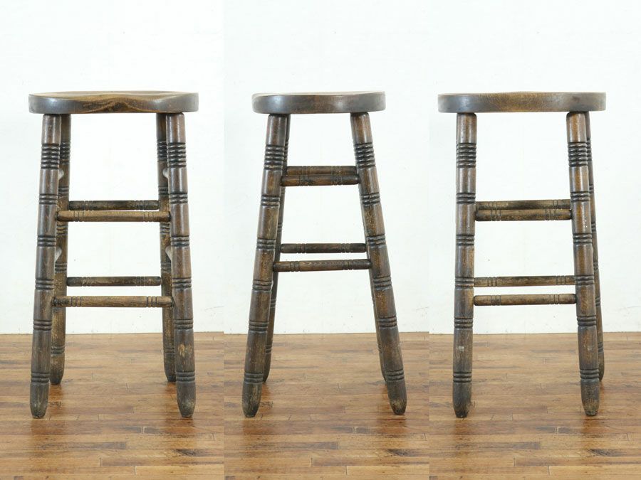 イギリスアンティーク家具ハイスツール 59860c