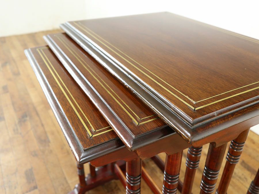 イギリスアンティーク家具ネストテーブル 59829