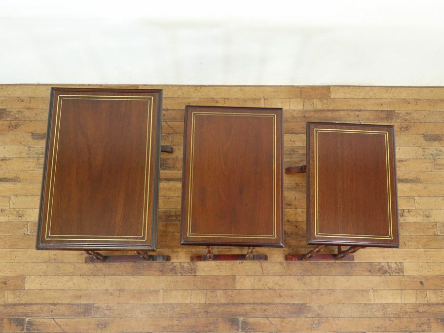 イギリスアンティーク家具ネストテーブル 59829