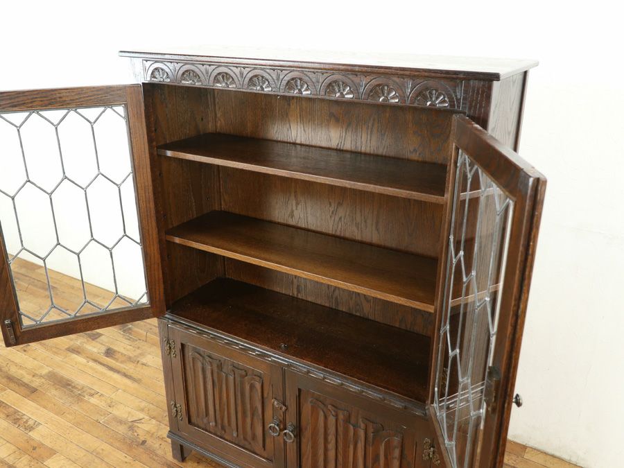 イギリスアンティーク家具ブックケース 59801