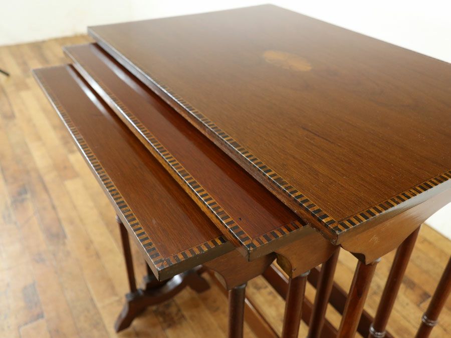 イギリスアンティーク家具ネストテーブル 59766