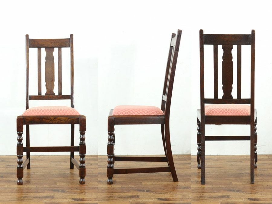 イギリスアンティーク 張替済チェア*5 59875