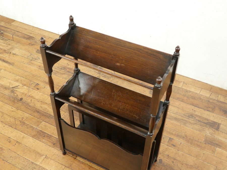 イギリスアンティーク家具マガジンラック 59853