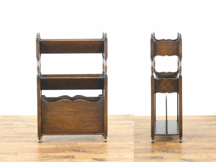 イギリスアンティーク家具マガジンラック 59853