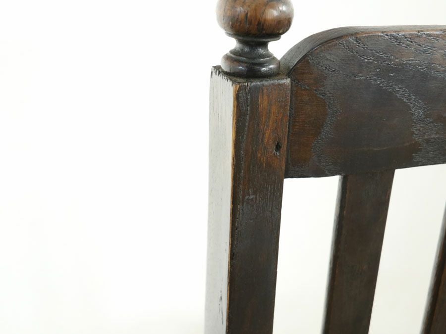 透かし彫りも魅力 張替済ダイニングチェア 59848<br>在庫2脚