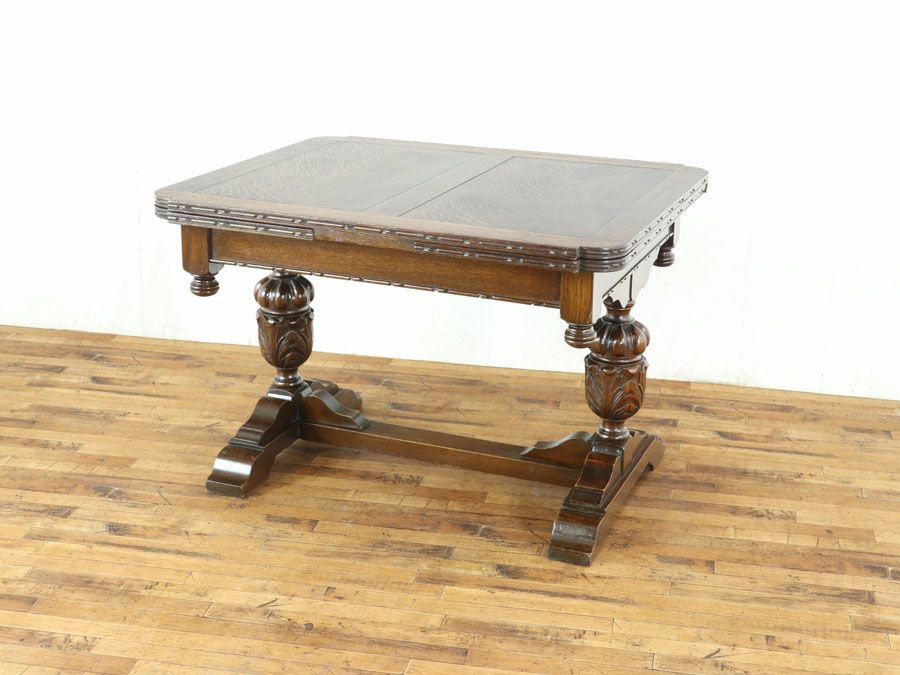 英国アンティークドローリーフテーブル 59896