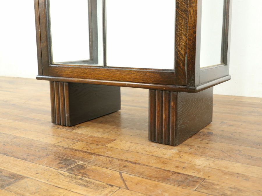 イギリスアンティーク張替済ショーケース 59652