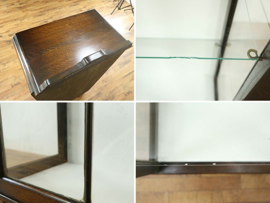 イギリスアンティーク張替済ショーケース 59652