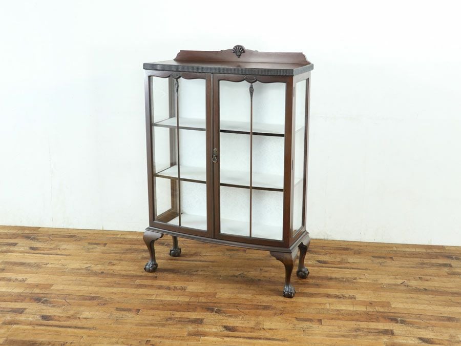イギリスアンティーク張替済ショーケース 59522