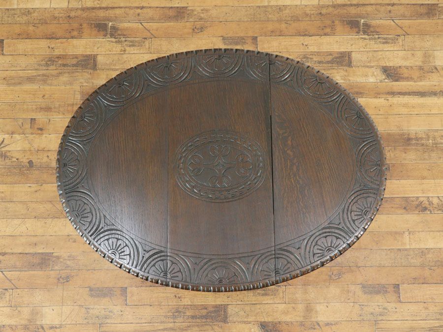 アンティーク 拡張式 サイドテーブル 59531