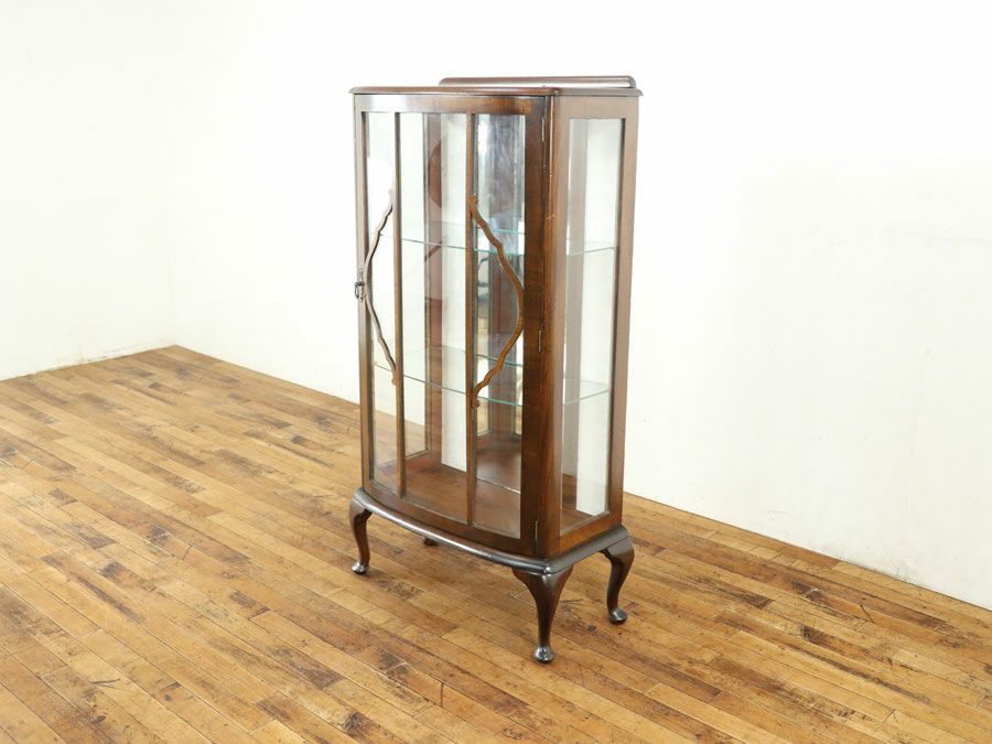 イギリスアンティーク張替済ショーケース 59682