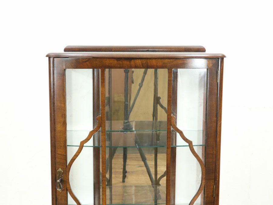 イギリスアンティーク張替済ショーケース 59682