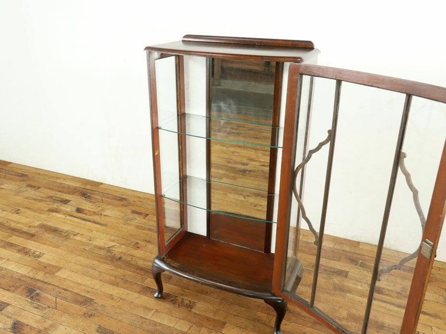 イギリスアンティーク張替済ショーケース 59682