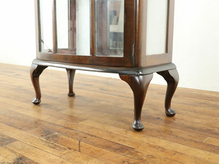 イギリスアンティーク張替済ショーケース 59682