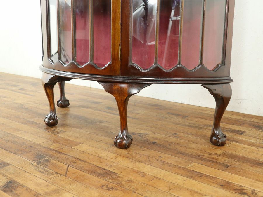 イギリスアンティーク張替済ショーケース 59893