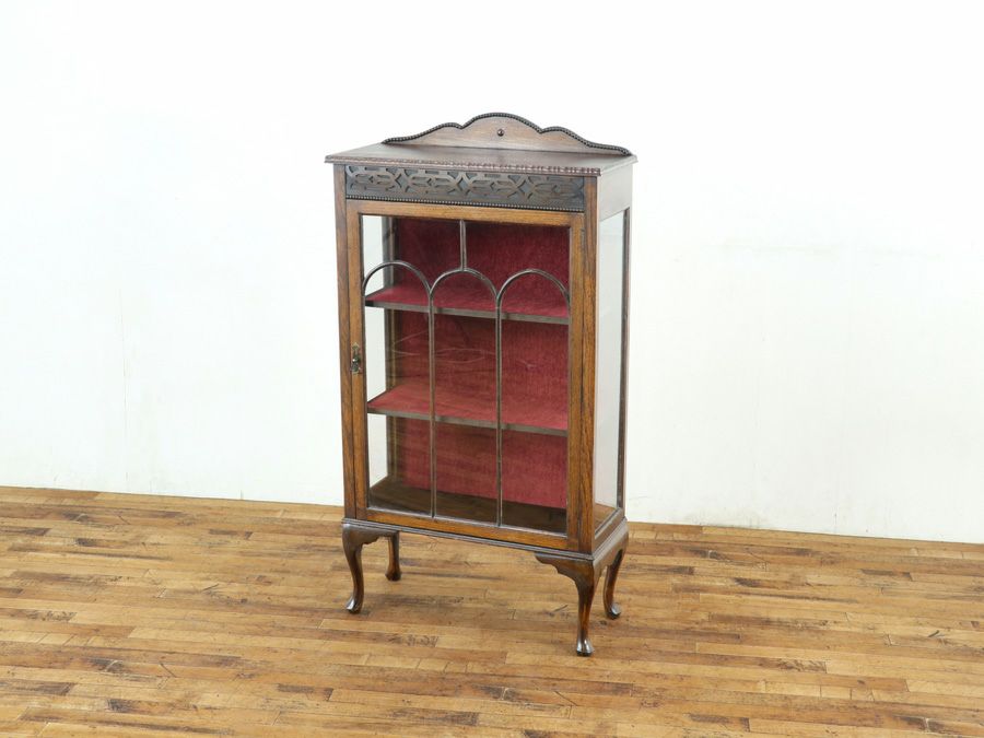 イギリスアンティーク張替済ショーケース 59718