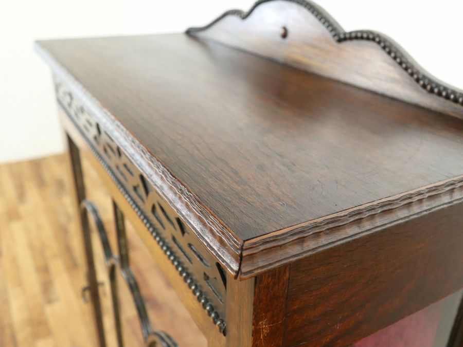 イギリスアンティーク張替済ショーケース 59718