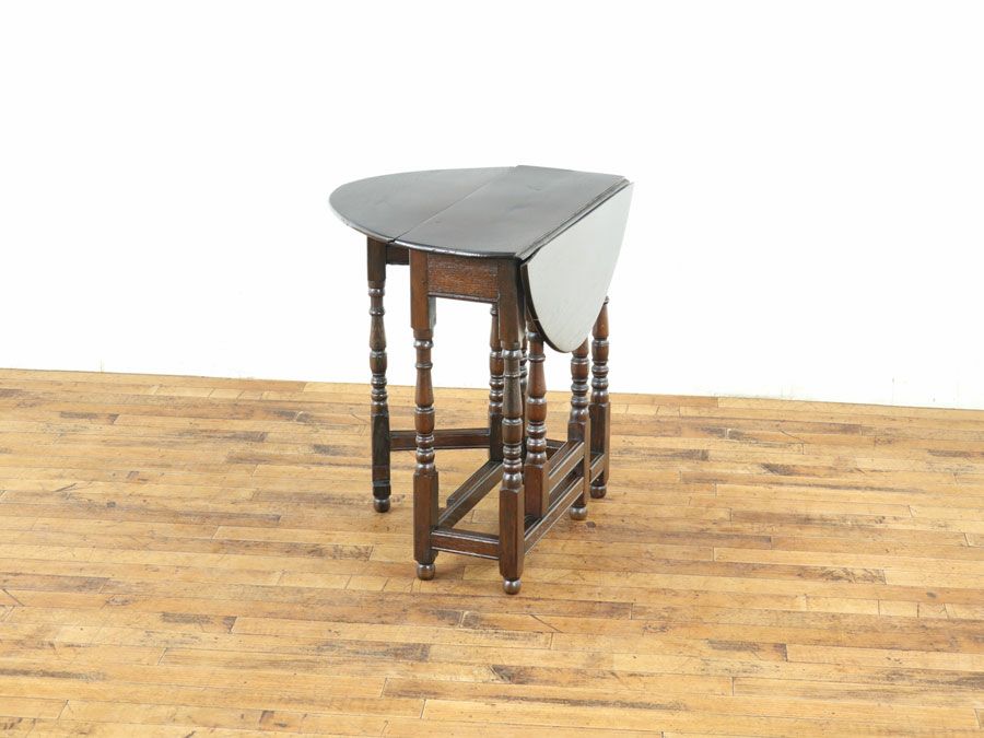 独特の雰囲気 イギリスアンティーク家具 ゲートレッグテーブル 59595