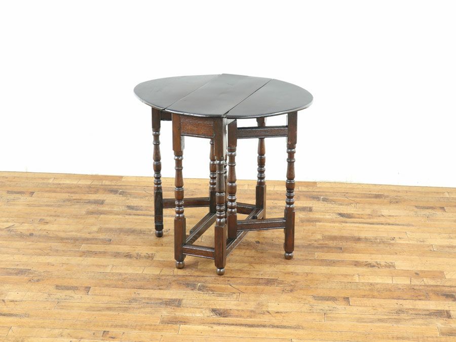 英国アンティークゲートレッグテーブル 59595