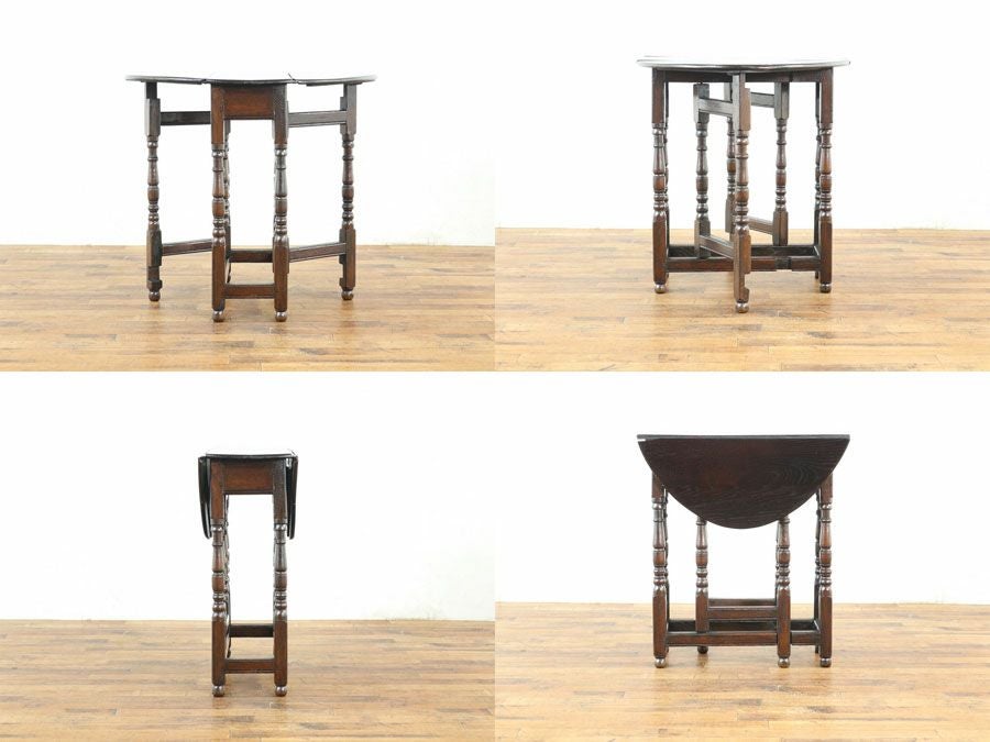 英国アンティークゲートレッグテーブル 59595