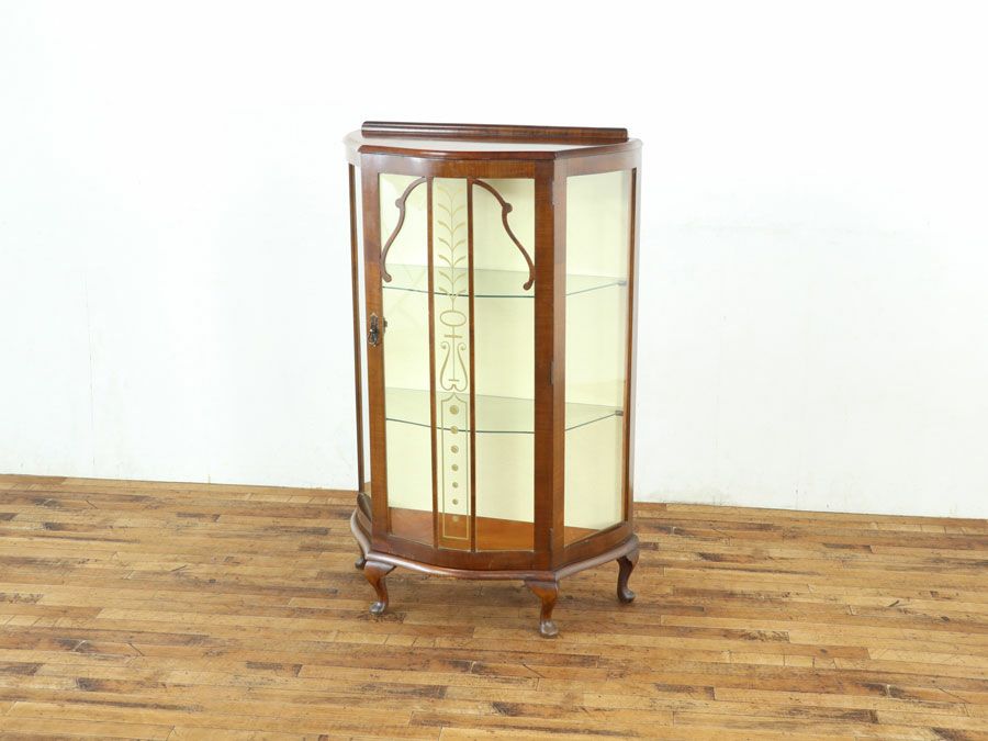 イギリスアンティーク張替済ショーケース 59640