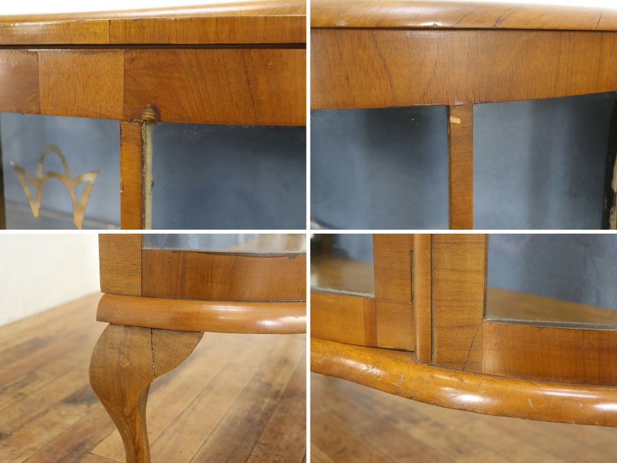 イギリスアンティーク張替済ショーケース 59621