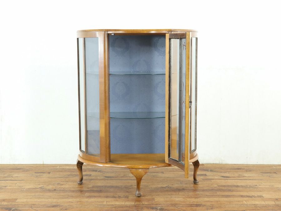 イギリスアンティーク張替済ショーケース 59621