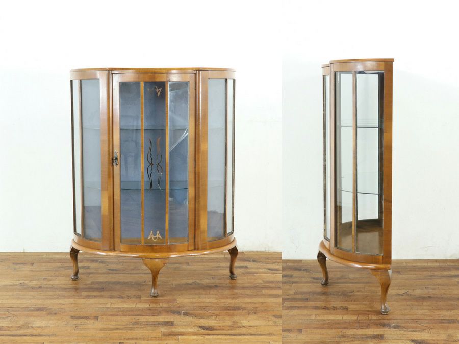 イギリスアンティーク張替済ショーケース 59621