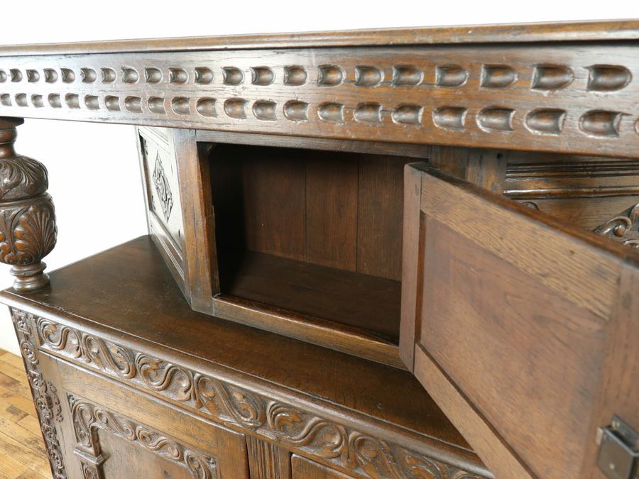 英国アンティークコートカップボード 80055