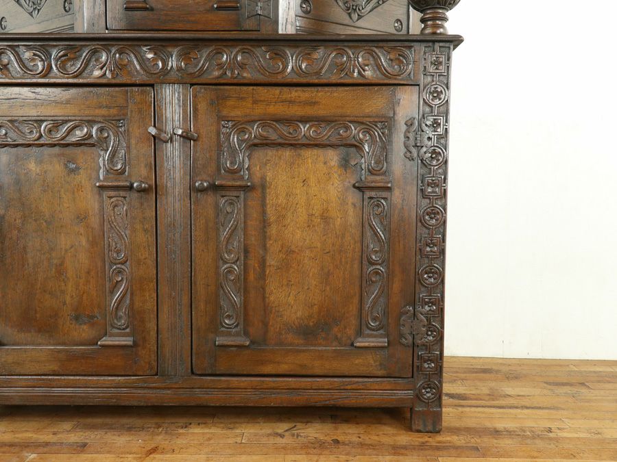 英国アンティークコートカップボード 80055