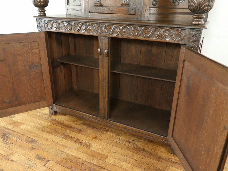 英国アンティークコートカップボード 80055