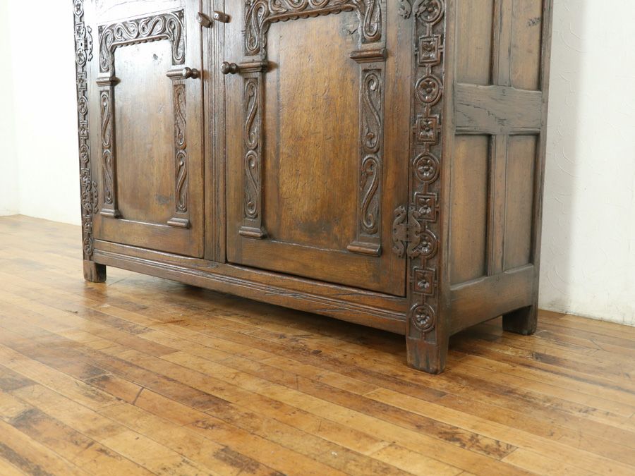 英国アンティークコートカップボード 80055