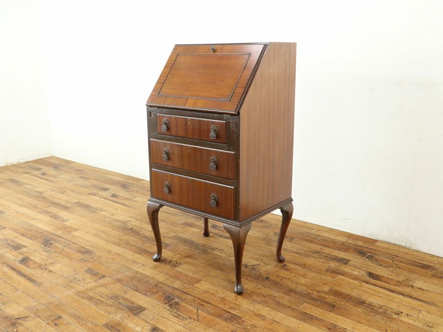 イギリスアンティーク家具ビューロー 80100