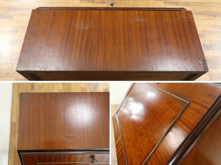 イギリスアンティーク家具ビューロー 80100