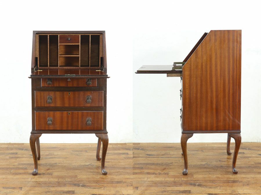 イギリスアンティーク家具ビューロー 80100