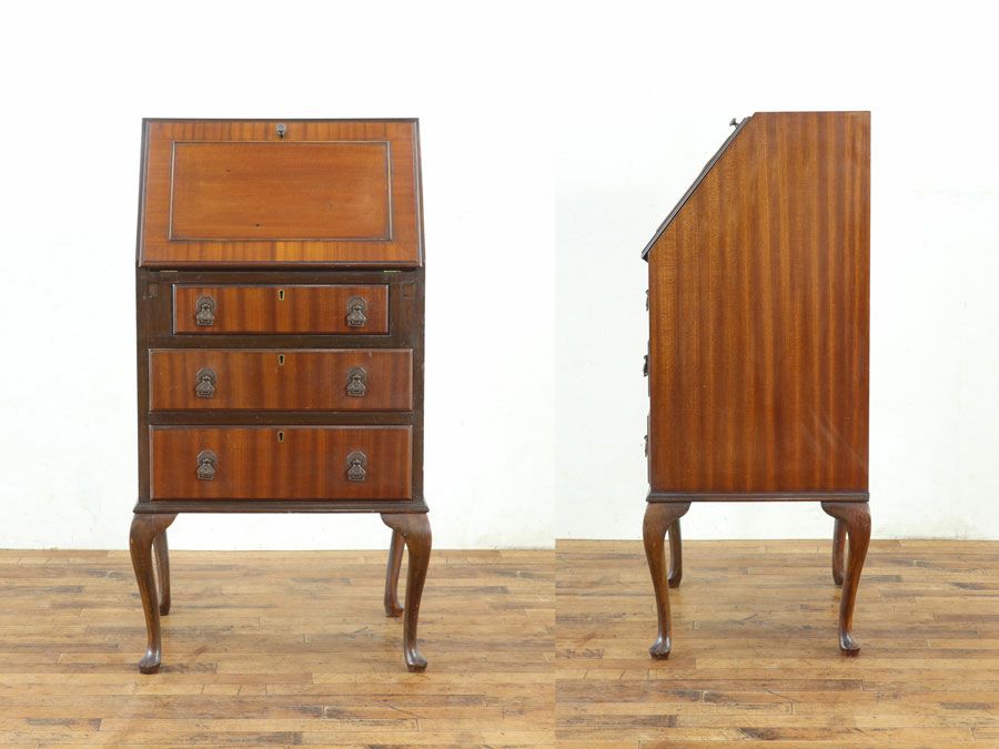 イギリスアンティーク家具ビューロー 80100