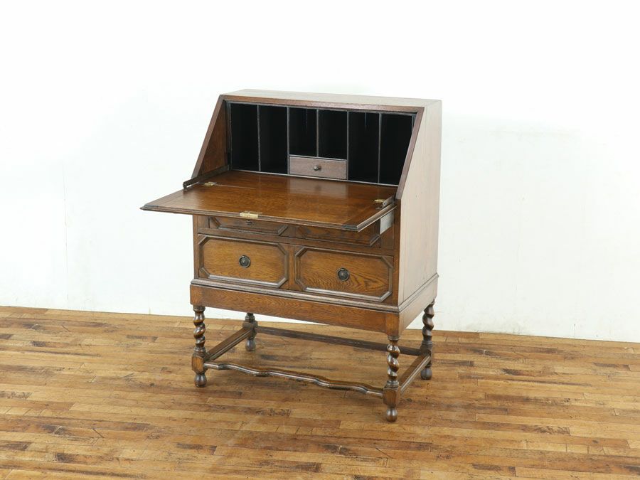 イギリスアンティーク家具ビューロー 80188