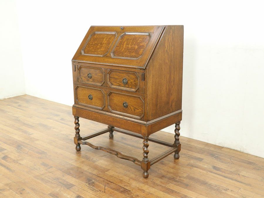 イギリスアンティーク家具ビューロー 80188