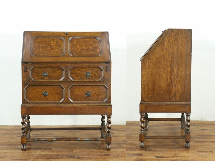 イギリスアンティーク家具ビューロー 80188