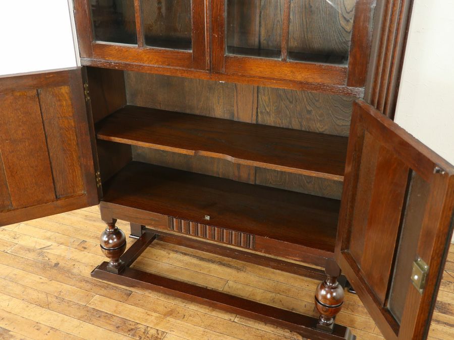 イギリスアンティーク家具ブックケース 80096
