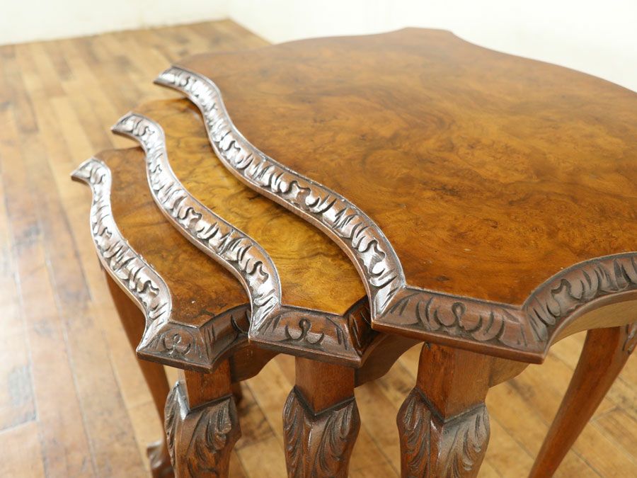 イギリスアンティーク家具ネストテーブル 80168