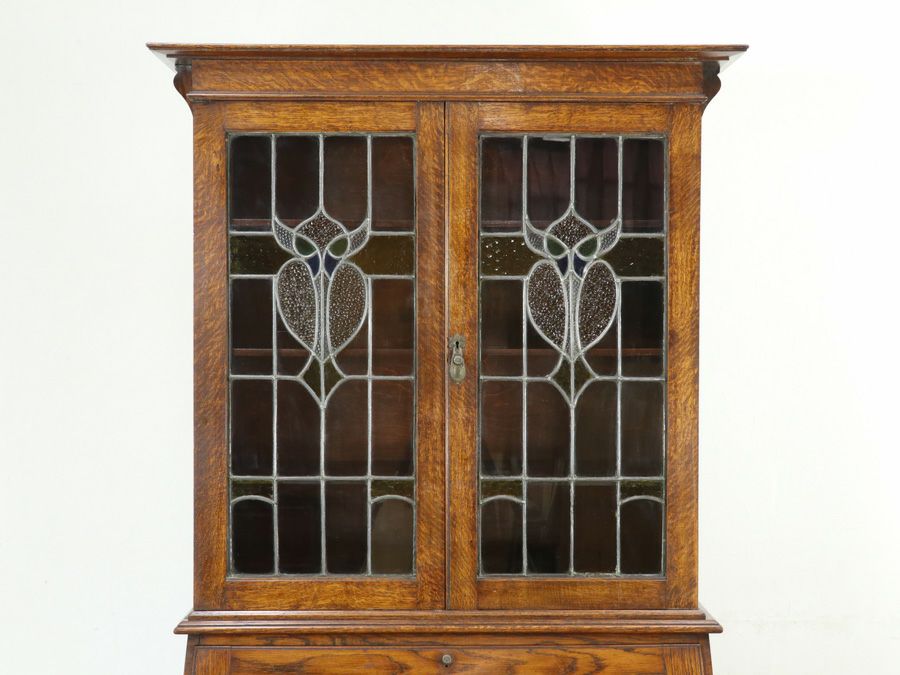 イギリスアンティークブックビューロー 80032