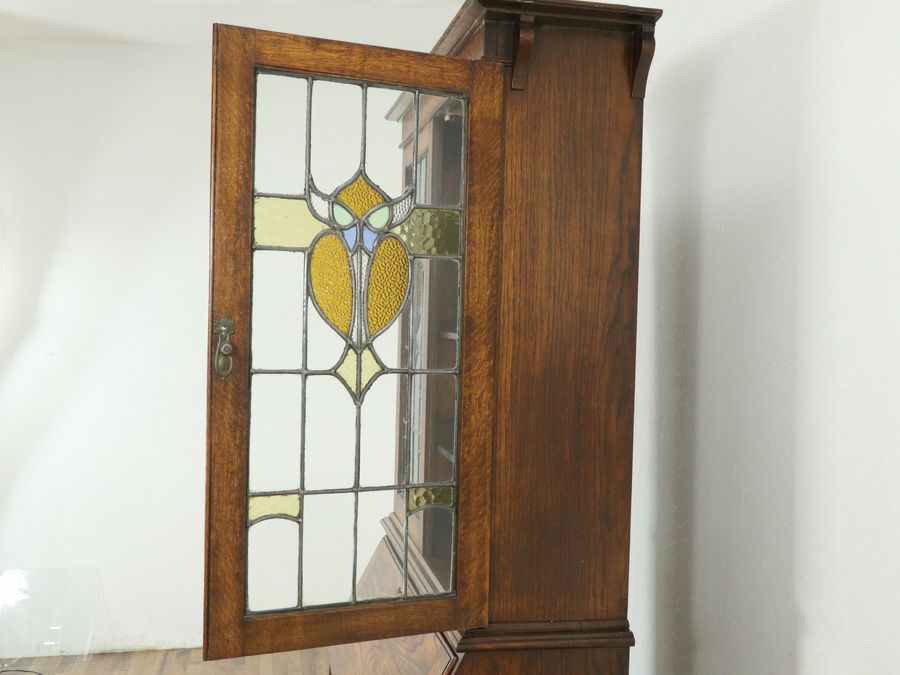 イギリスアンティークブックビューロー 80032