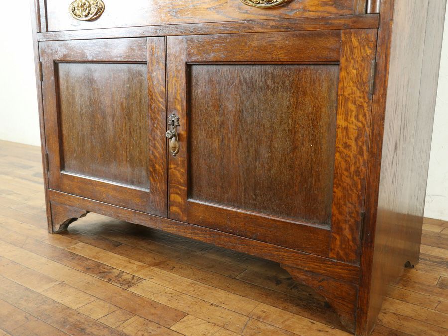 イギリスアンティークブックビューロー 80032