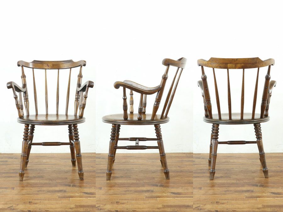 アンティークアイベックスアームチェア 80084b